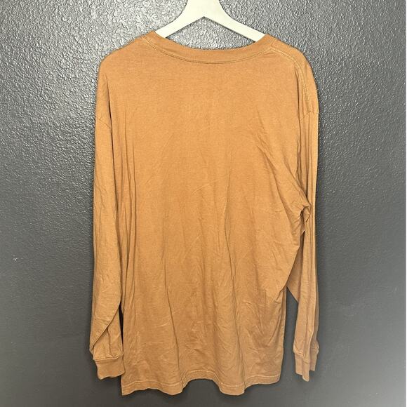 Brixton Orange Standard Fit Long Sleeve Shirt Men's Size XXL - Picture 4 of 7